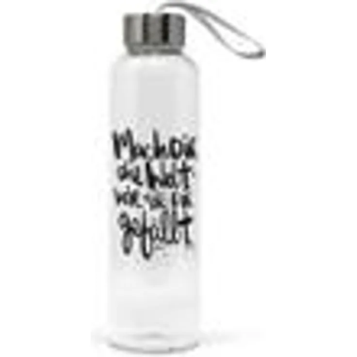 Paperproducts Design Glass Bottle Mach dir die Welt wie sie dir gefällt