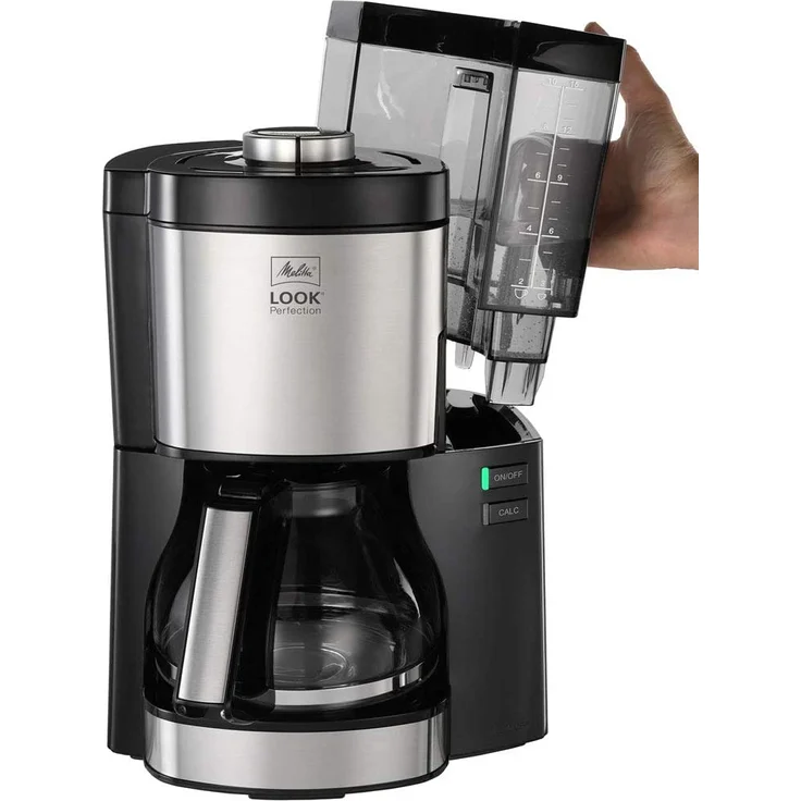 Melitta Look Perfection 1025-06 Filterkaffeemaschine, AromaSelector, 1.25 Liter, schwarz, mit Glaskanne, voller Kaffeegenuss – Bild 2