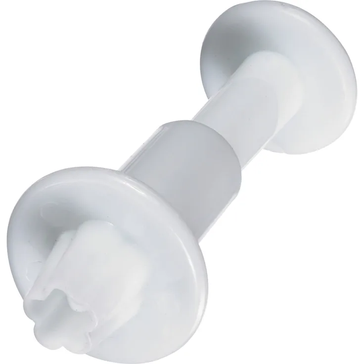 Westmark Ausstechformen-Set mit Auswerfer, 4-tlg., Blüten, Ø 0,7-1-1,3-2,5 cm, Kunststoff, Weiß, 30442280