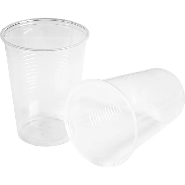 HEKU 30440, 50 Einweg-Trinkbecher, klar, 0,4l, PP