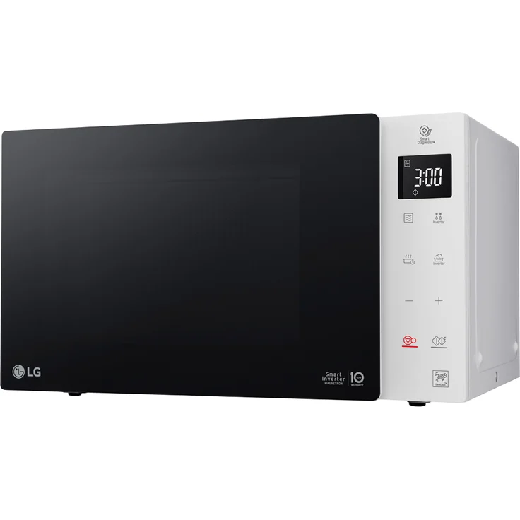 LG MS23NECBW Mikrowelle, Standgerät, 23 Liter Garraum, 1000 Watt, Auftauen, schwarz, weiß – Bild 2