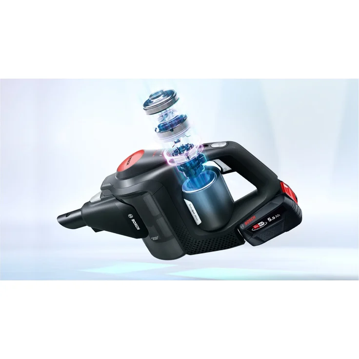 Bosch BKS821MPOW Unlimited Gen2 Serie 8 Handstaubsauger, 45 min Akkubetrieb, Akkuwechsel-Option, 3 Saugmodi, schwarz-rot – Bild 16