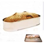 Lares Backform-Backrahmen - aus rostfreiem Edelstahl - oval, in Folie - verstellbare Länge - Made in Germany