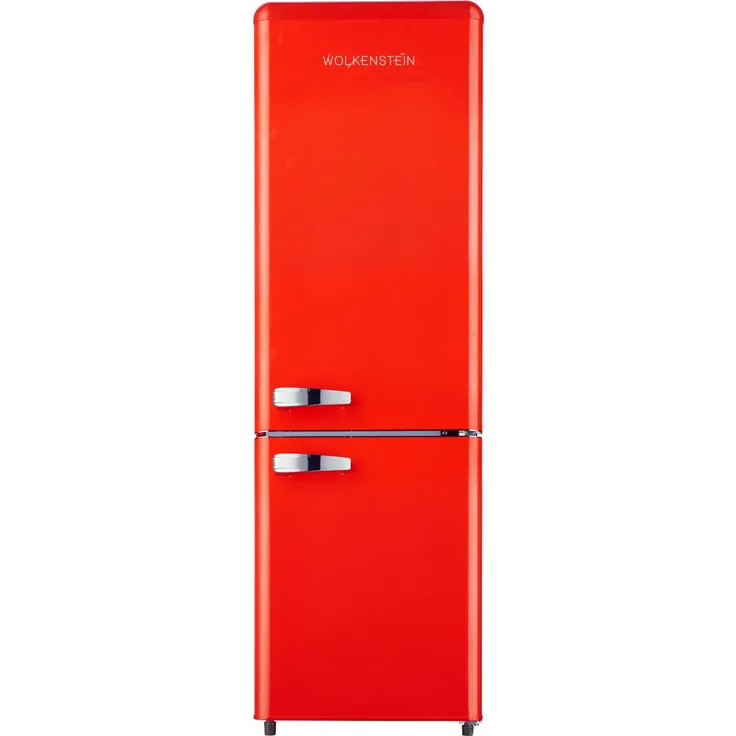 Wolkenstein KG250.4RT FR Kühl-Gefrierkombination, freistehend, rot, NoFrost, Breite 54.5 cm