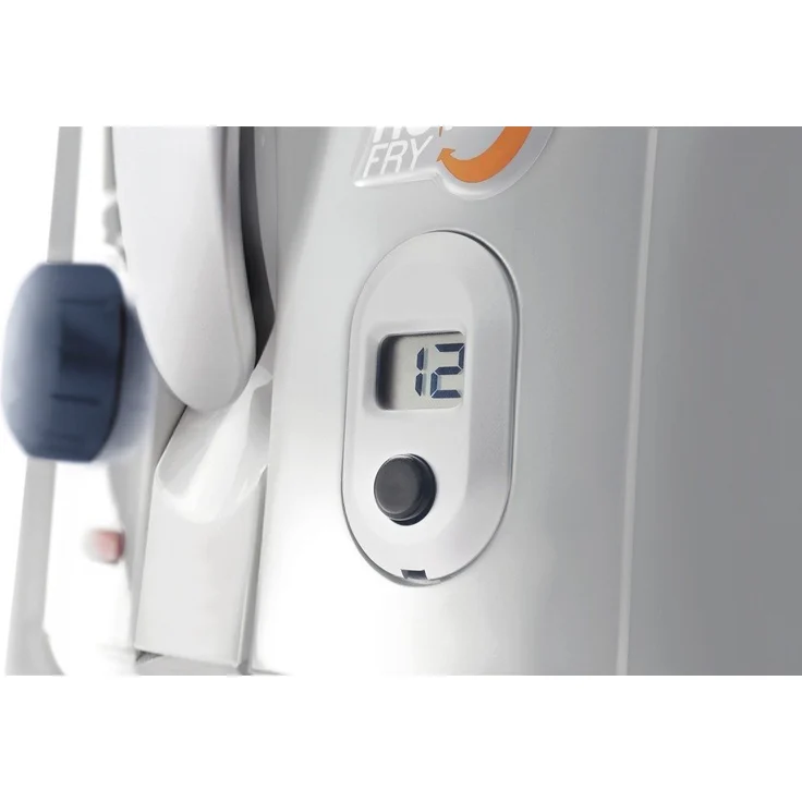 De'Longhi Roto-Fry F28533.W1 Rotofritteuse, Roto-Fry-System für 50 % weniger Öl, 1800 Watt, 1,2 Liter, Easy Clean System, Antihaft-Beschichtung, mit herausnehmbarem Frittierbehälter, mit Öl, Timer, weiß – Bild 2