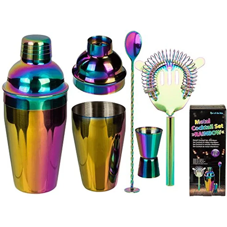 Out of the blue 70-2990 Cocktail-Set, Rainbow, Metall, Mehrfarbig