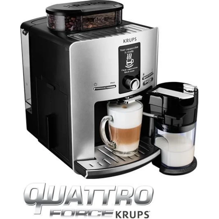 Krups EA82FE Kaffeevollautomat, 1450 Watt, Doppelmahlfunktion, Quattro-Force-System, mit Milchsystem – Bild 5