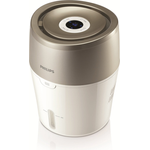 Philips HU4803-01 Luftbefeuchter, bis 25 m², hygienische Nano-Cloud-Technologie, Nachtmodus, Automodus, weiß-grau metallic