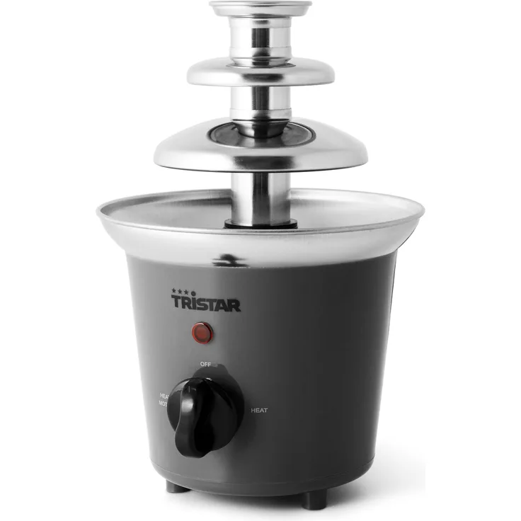 Tristar Edelstahl Schokobrunnen- Schokofondue - mit Warmhaltefunktion-32 Watt Leistung, CF-1603 