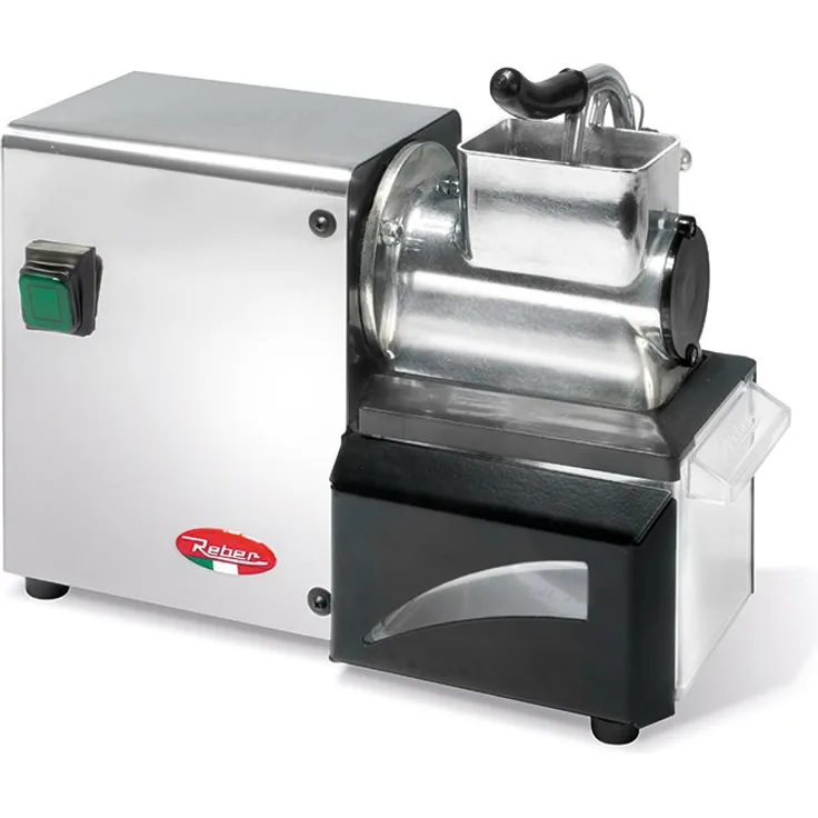 Reber Nr. 10053N ? Elektrische Reibe, Aluminium und Stahl, 200 W, Schwarz/Grau