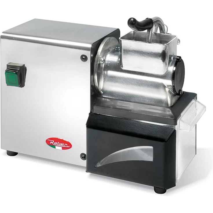 Reber Nr. 10053N ? Elektrische Reibe, Aluminium und Stahl, 200 W, Schwarz/Grau – Bild 1