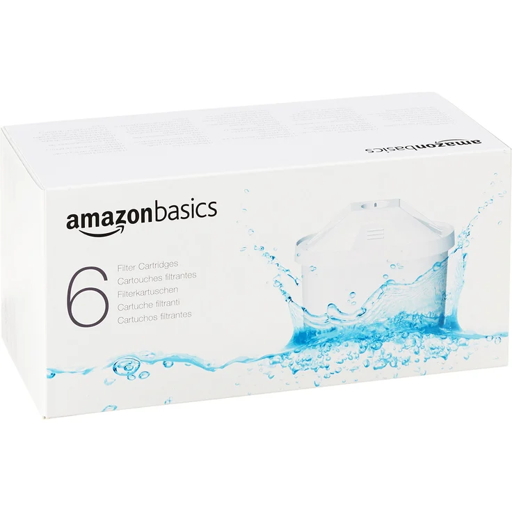 AmazonBasics Wasserfilterkartuschen – 6er Pack – Bild 1