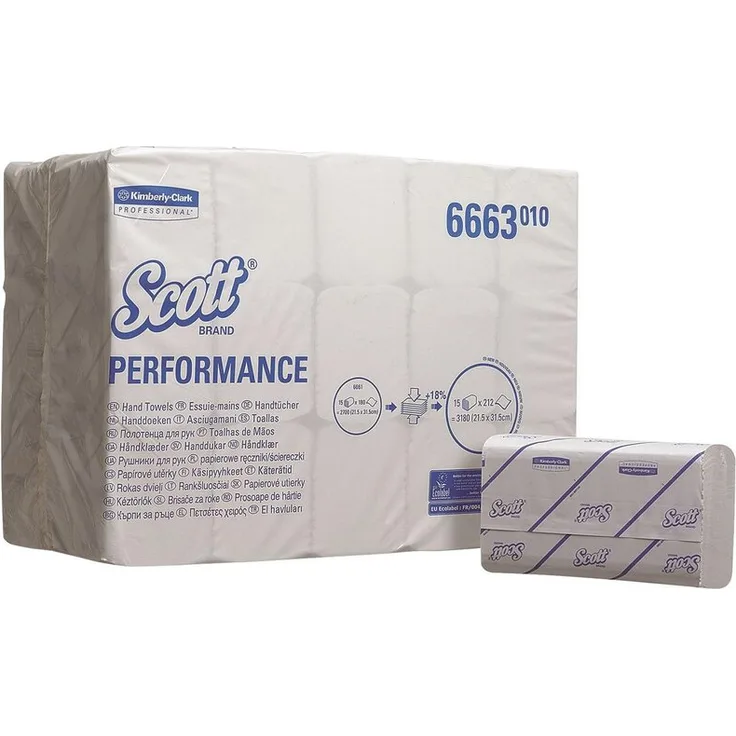 Handtuch 3180Tücher weiß KLEENEX 6663 PERFOMANCE