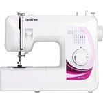 Brother XN1700 Freiarm-Nähmaschine 17 Nähprogramme Knopflochautomatik Manuelle Fadenspannung Freiarm-Nähmaschine, weiß, rosa