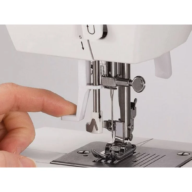 Singer Tradition 2282 Freiarm-Nähmaschine 32 Nähprogramme Knopflochautomatik Nadeleinfädler Freiarm-Nähmaschine, weiß – Bild 7