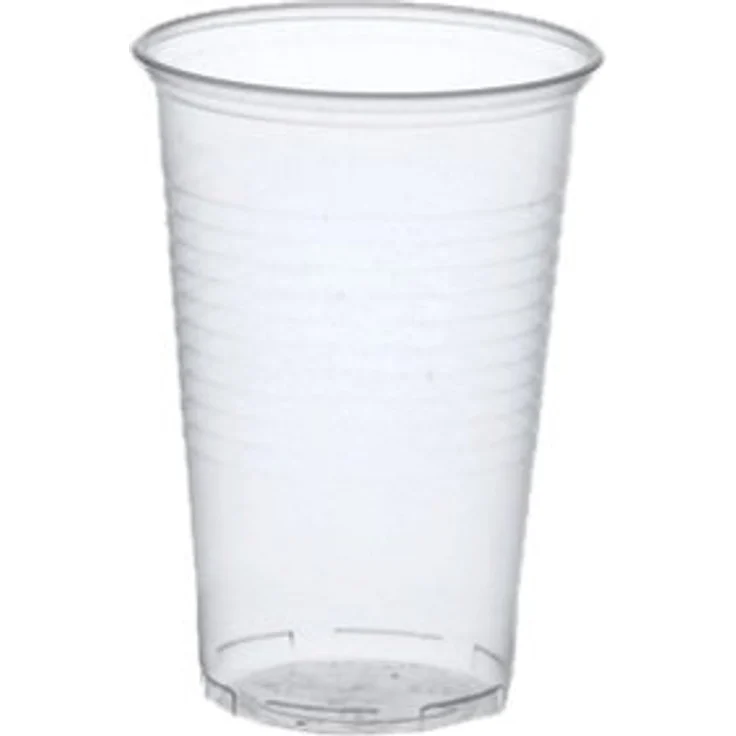 Papstar Plastikbecher Kunststoffbecher 0.3 l transparent (100 Stück) ø 7.8 cm, Höhe 11.3 cm mit Füllstrich, praktischer Einwegbecher für Feste und Partys wie Geburtstag oder Grillparty, #16130 - Preisvergleich – Bild 1