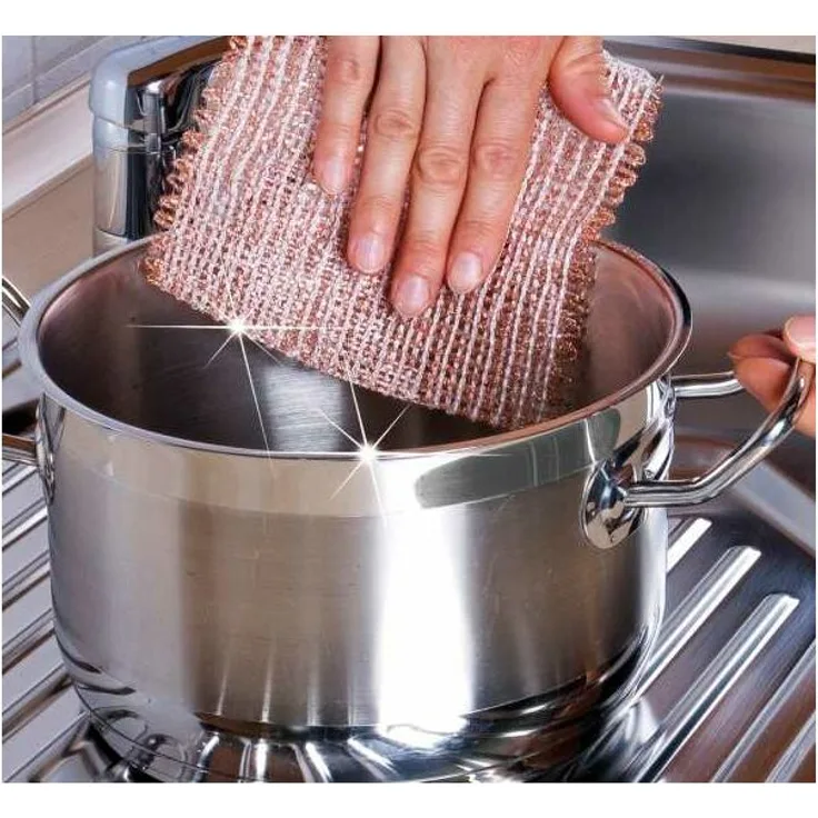 Wenko Kupfertuch Kupferlappen Topfreiniger Kupfertücher Stück Reinigung 6er Set