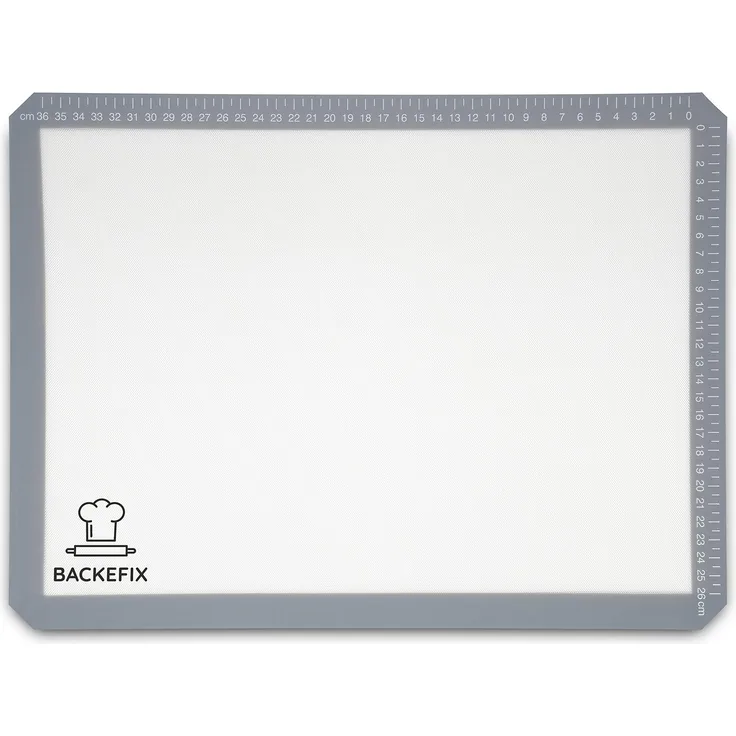 Backefix Silikon Backmatte als Dauer Backpapier wiederverwendbar – Zero Waste Backzubehör plastikfrei, mit Dauerbackmatte backen statt Pergamentpapier, BPA-frei, hitzebeständig, geprüft (40x30cm)