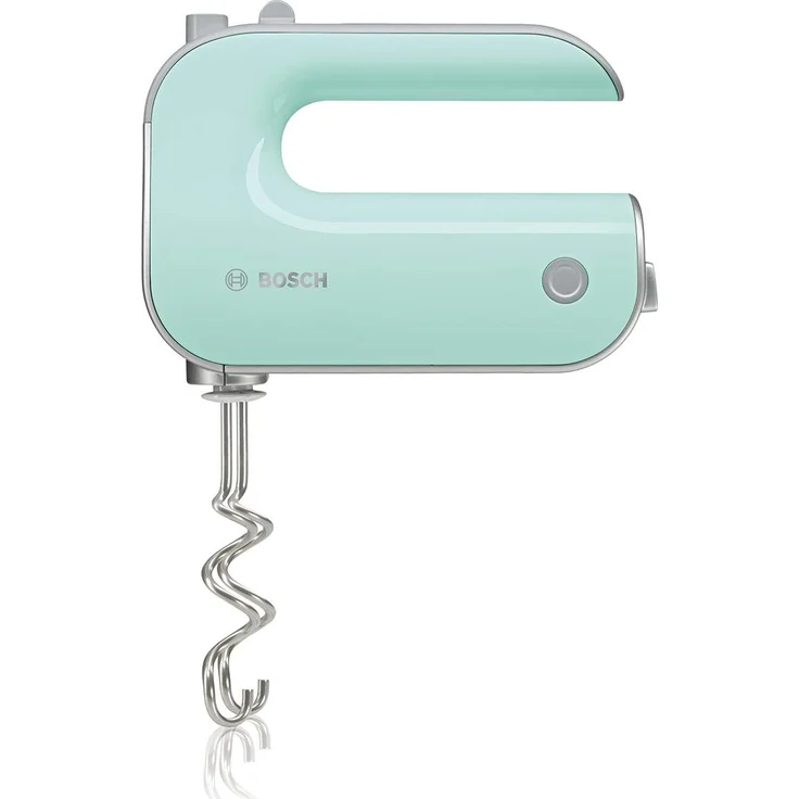 Bosch MFQ40302 Handrührer Styline, 5 Geschwindigkeiten, 500 Watt, 2 Rührbesen, 2 Edelstahl-Knethaken, spülmaschinengeeignet, mint, turquoise-silber – Bild 2