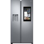 Samsung RS68N8941SL Side-by-Side-Kühlschrank, freistehend, silber, Full NoFrost, Wasser- und Eiswürfelspender, Festwasseranschluss, 0-Grad-Kühlzone, Breite 91.2 cm
