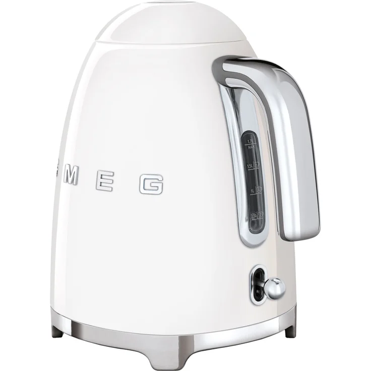 Smeg KLF03WHEU Edelstahl-Wasserkocher, 2400W, 1,7L Volumen, Weiß – Bild 4