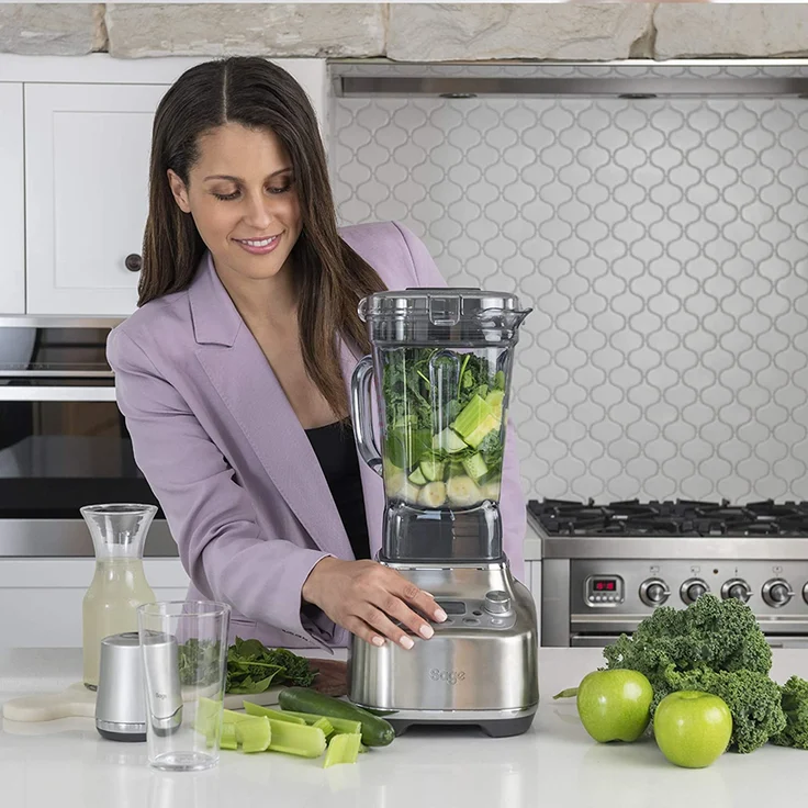 Sage SBL920 the Super Q Hochleistungsmixer,  2400W, 12 Geschwindigkeiten, 5 ONE-TOUCH Programme, gebürsteter Edelstahl – Bild 5