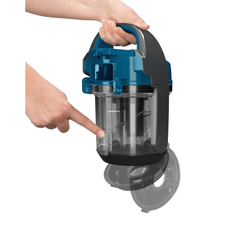 Bosch BGC05A220A Clean´n Serie 2 Bodenstaubsauger ohne Beutel, 700 Watt, Zyklon-Technologie, einfaches Entleeren, grau-schwarz-blau – Bild 6