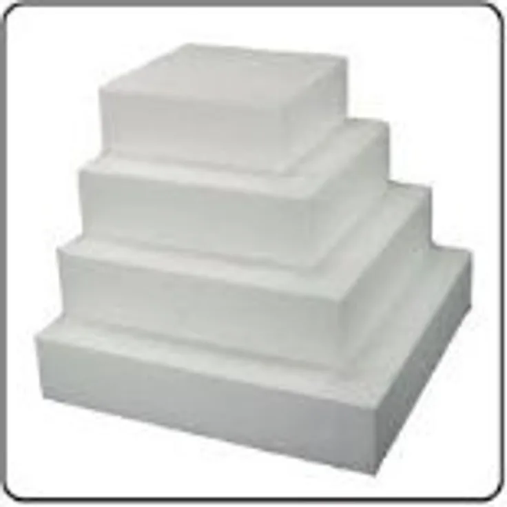Decora 0174058 TORTEN-Dummy, RECHTECKIG, AUS STYROPOR 30X45X7,5H cm