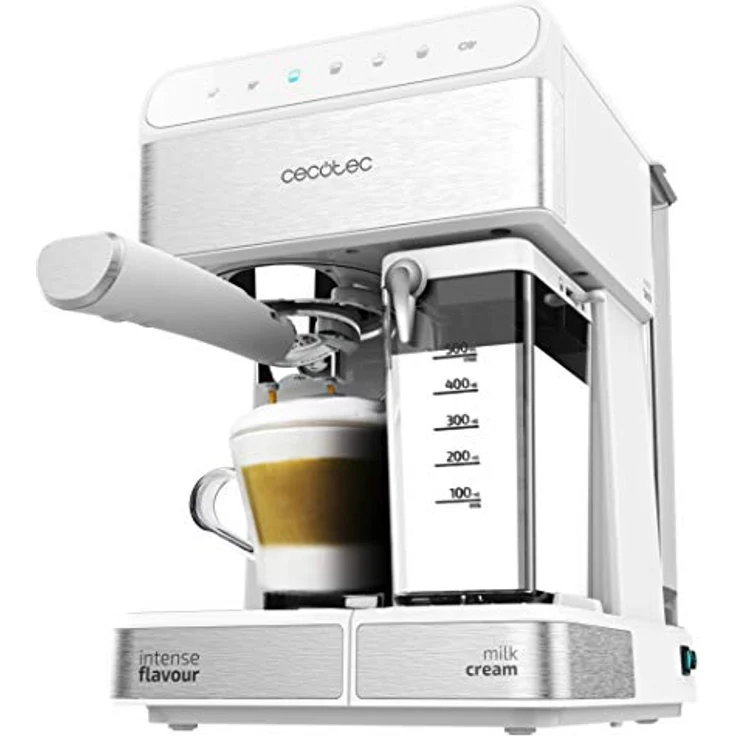 Cecotec Power Instant-ccino 20 Touch Kaffemaschine. Siebträger, 20 bar Druck, 1'4 L Wassertank, Milchbehälter,Touch-Bedienung, 1350 W – Bild 1