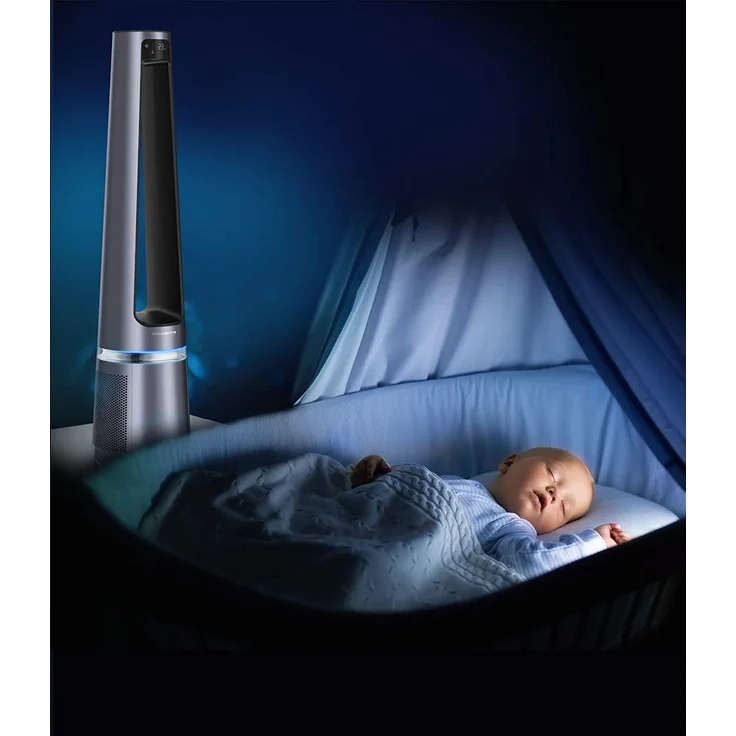 Rowenta Eclipse 2-in-1 Luftreiniger und Ventilator, 12 Stufen, Timer, verzögerte Startfunktion, Fernbedienung, anthrazit (QU5030F0) – Bild 7