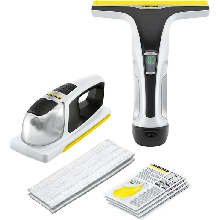 Kärcher WV 6 Fenstersauger inkl. KV 4 Premium vibrierender Akku-Wischer, 100 min Akkubetrieb, 300 m² Reinigungsfläche pro Akkuladung, weiß, 1.633-580.0 – Bild 2
