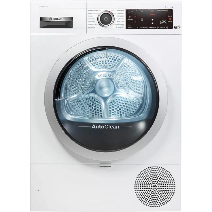 Bosch WTX87M40, Wärmepumpentrockner, A+++, Fassungsvermögen 8 kg, Standgerät, Breite 59,8 cm, Display, Wäschetrockner mit Automatik – Bild 1