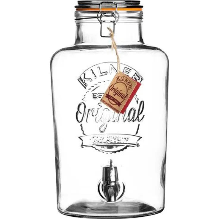 KILNER ROUND Bügelverschluss Getränkespender, 5 oder 8 Liter: 8 Liter