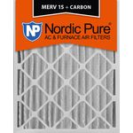 Nordic Pure Merv 15 Plus Carbon AC Ofen Air Filter Menge: 2 16x24x4M