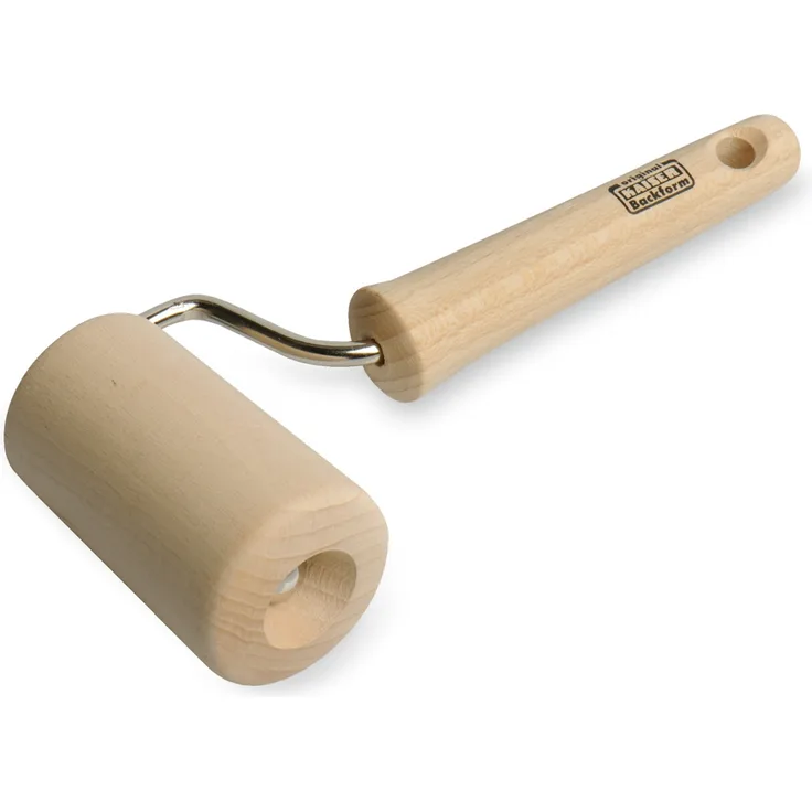 Kaiser Ptisserie Teigausroller, konisch Ø 7,5 cm, Buchenholz, Leichtlauf-Mechanismus