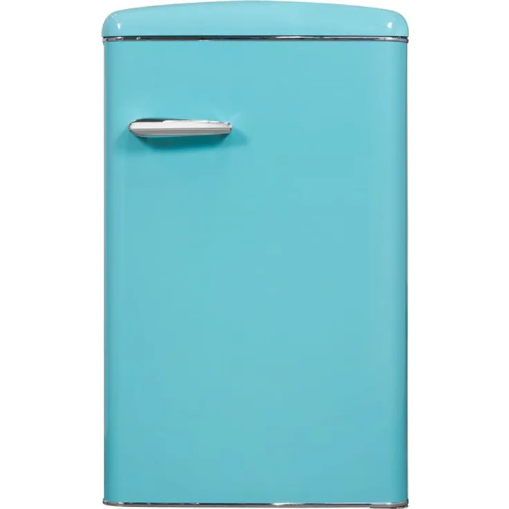Exquisit RKS120-V-H-160F Kühlschrank, freistehend, taubenblau, Breite 54.5 cm, Energieklasse F
