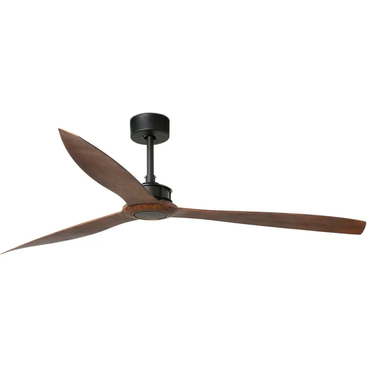 FARO Barcelona Deckenventilator JUST FAN XL Ø 178cm Flügel IP20 Schwarz, Walnuss