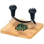 Kesper Kräuterschneidebrett 16x16x1,8cm aus Bambus, braun, 16 x 16 x 1.8 cm