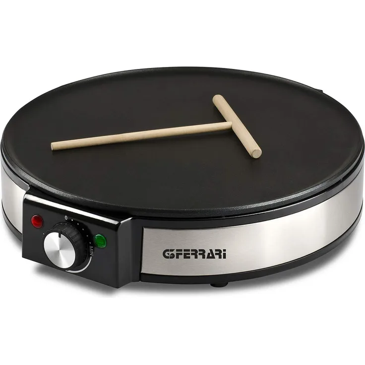 G3Ferrari G10098 Profi-Crepe Crepiera Inox, Temperatureinstellung Durchmesser 30 cm, 1200 W