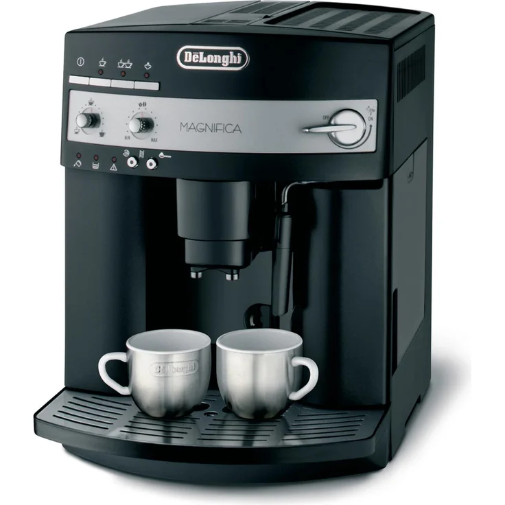 De'Longhi ESAM 3000.B Magnifica Kaffeevollautomat mit integriertem Mahlwerk, 1,8 l Wassertank, Milchaufschäumdüse, schwarz - Preisvergleich – Bild 1