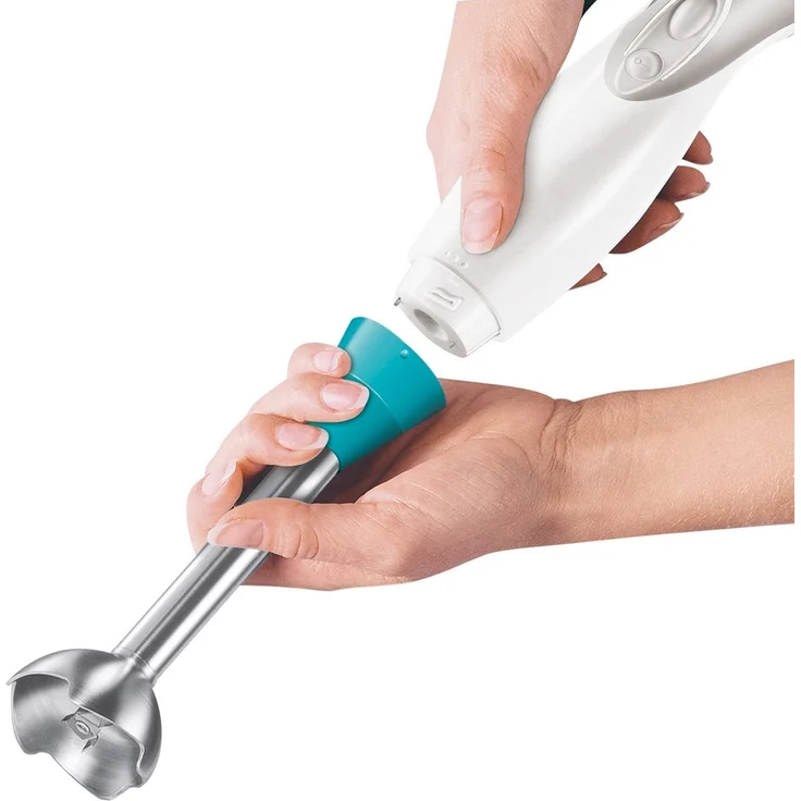 Bosch Hausgeräte MSM2410DW 400W Standmixer, Kunststoff, Edelstahl, Weiß-Dynamic Blau – Bild 3