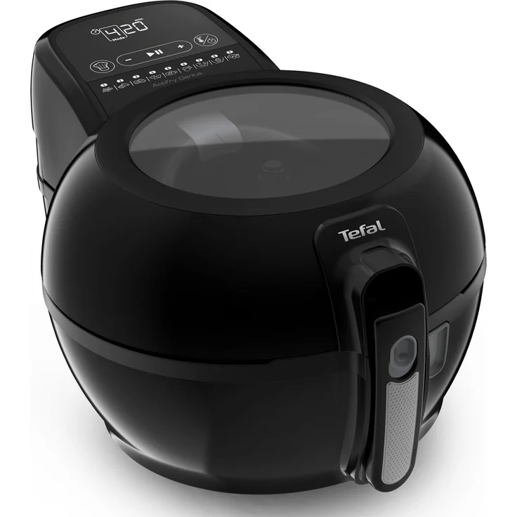 Tefal FZ7738 ActiFry Genius+ Heißluftfritteuse 1550 Watt, Fassungsvermögen: 1,2 kg, Timer, 9 automatische Menüs, Rührarm-System Schwarz – Bild 1