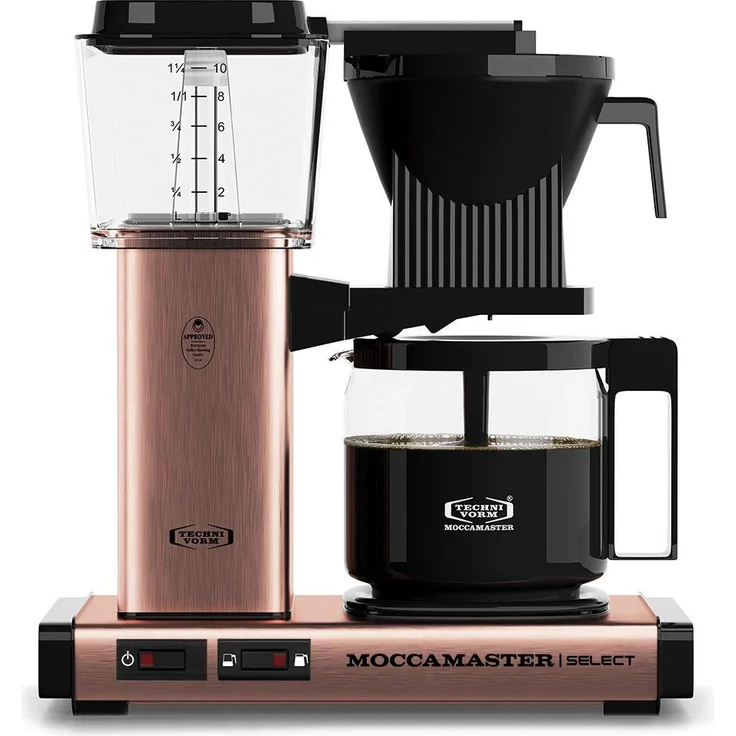 Moccamaster 53971 KBG Select Filterkaffeemaschine, Aluminum, 1.25 liters, Copper – Bild 1