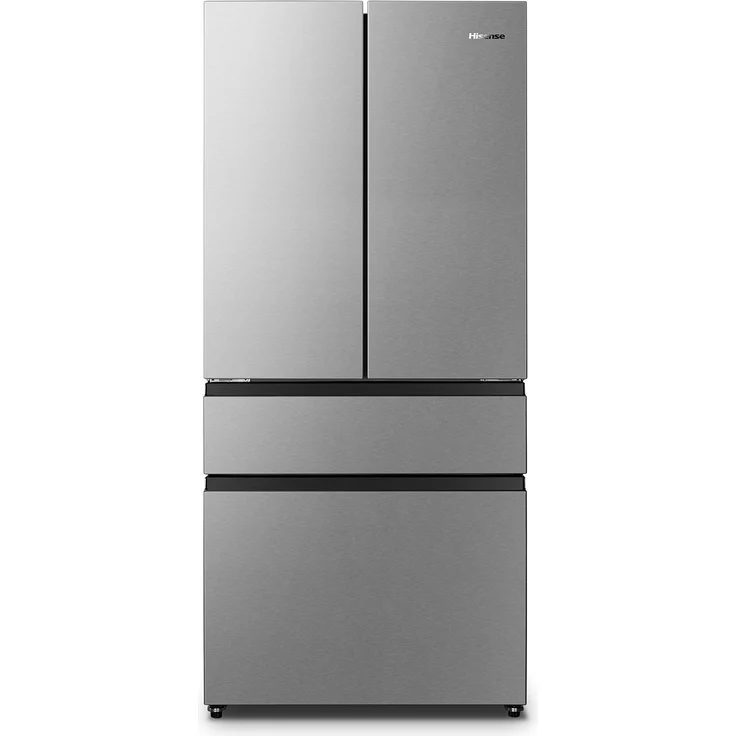 Hisense RF540N4SBI2 French-Door-Kühlschrank, freistehend, silber, NoFrost, Festwasseranschluss, Schnellgefrieren, Breite 79.4 cm – Bild 1