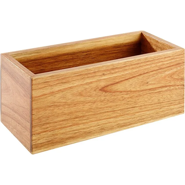 APS Holzbox aus Akazienholz 23 x 10 x 10 cm , innen: 21,5 x 8 cm