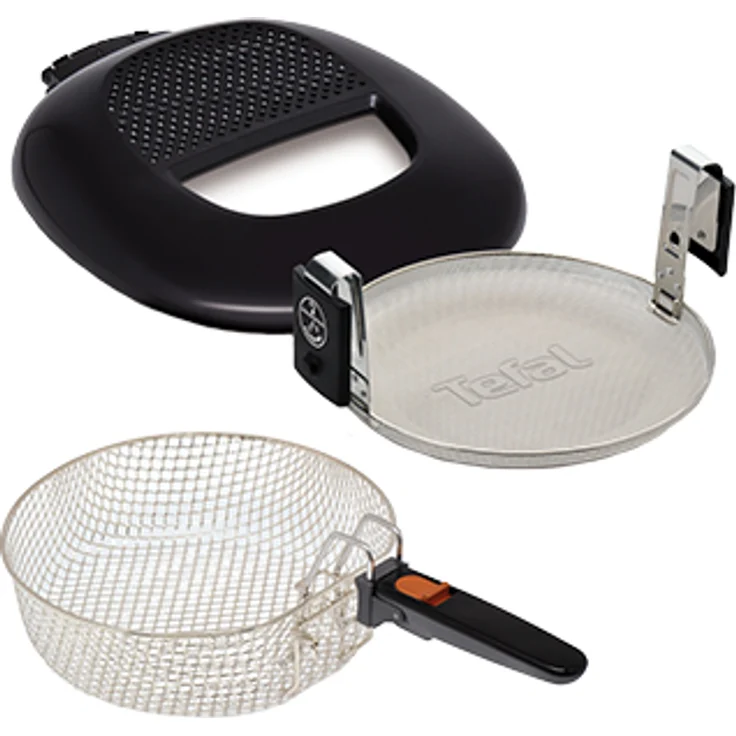 Tefal FF175D71 Fritteuse, mit Öl, Edelstahl 18-10, 2.1 liter, 1900 Watt, Schwarz, Edelstahl – Bild 3