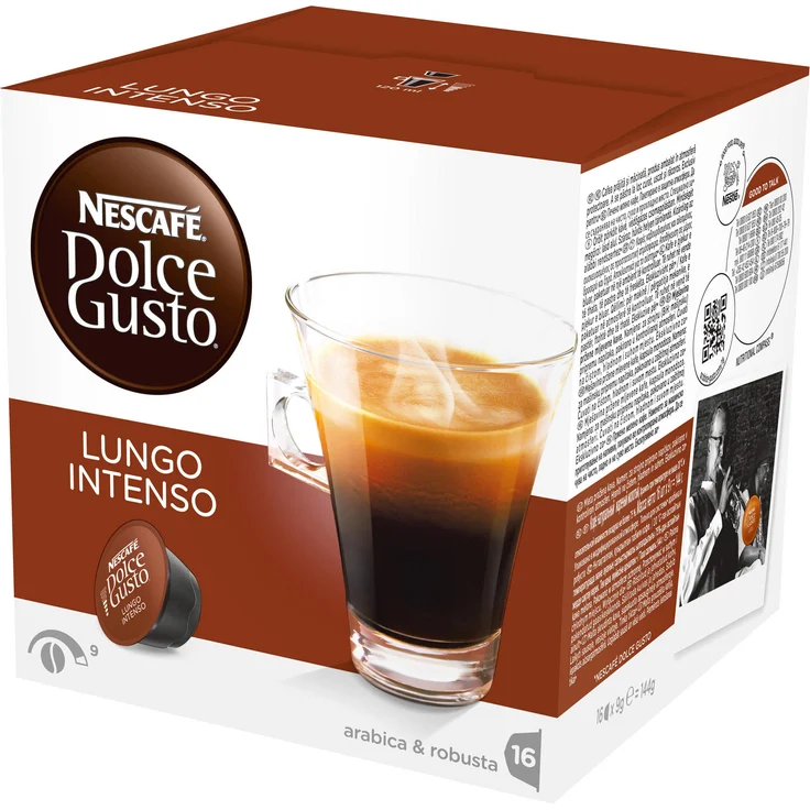 Nescafé Dolce Gusto Lungo Intenso, Kaffee, Kaffeekapsel, 16 Kapseln – Bild 1