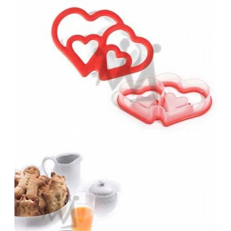 Silikomart 70.100.03.0060 ACC077 DOUBLE HEART - BABY CUTTER 140X96 H 25 MM
