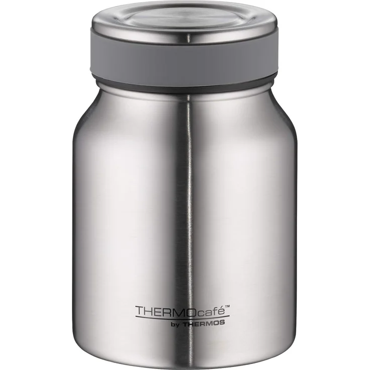 ThermoCafé by THERMOS Thermobehälter für Essen, Edelstahl mattiert 500ml - Isolier-Speisegefäß für Suppe oder Müsli, dicht, spülmaschinenfest, 9 Stunden heiß, 14 Stunden kalt, BPA-Free - 4077.205.050 – Bild 1