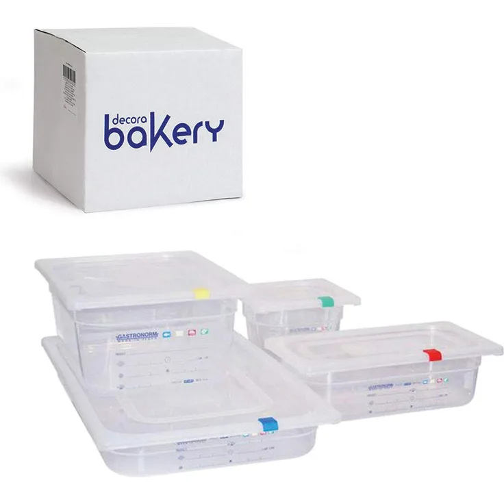 Decora 5205201 Gastro BEHÄLTER MIT Deckel 1-1 H15 HACCP Polypropylen